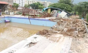Swimming pool demolition 